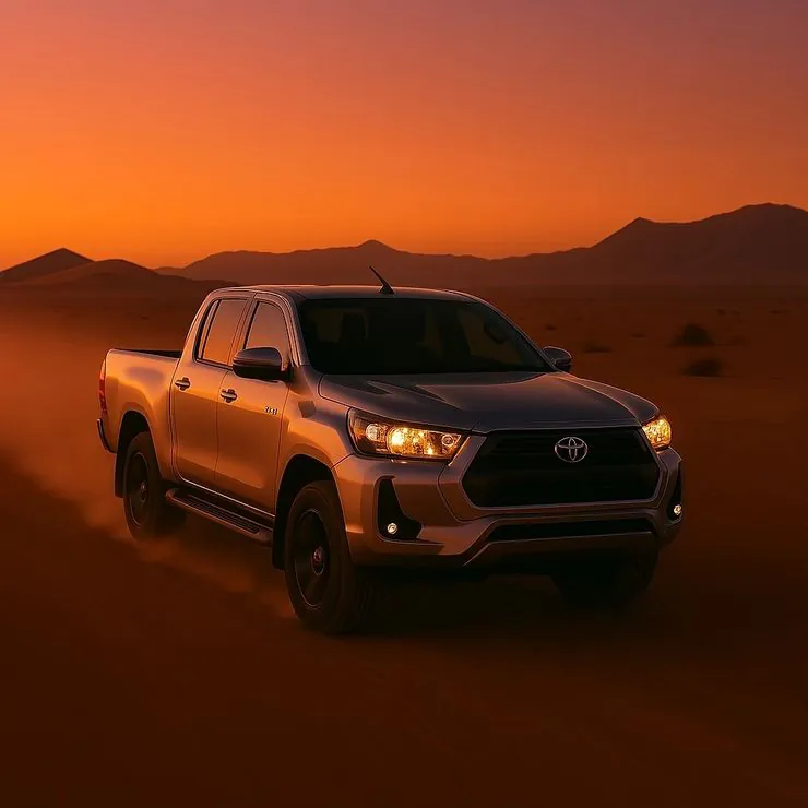 Mine spec Toyota Hilux on an Australian project site