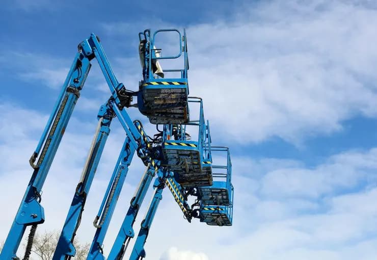 Heavy plant working on a project site