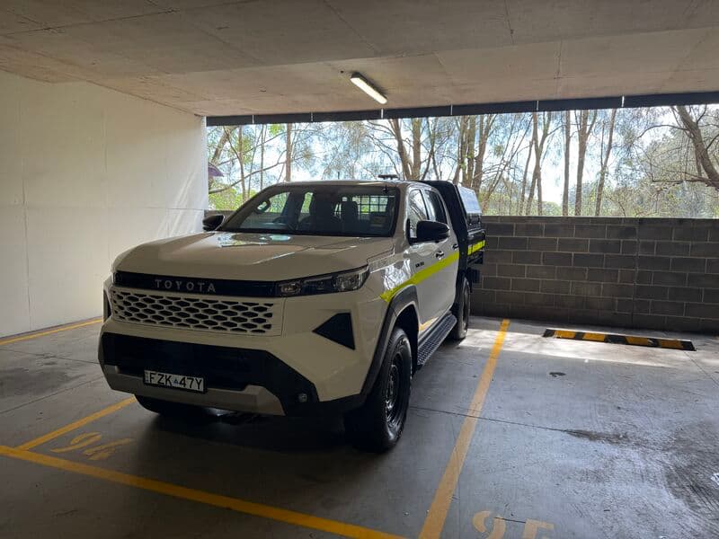 The latest Toyota Hilux, spec'd out for construction