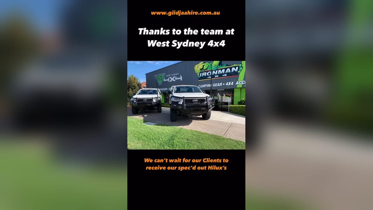 Thanks to the team at West Sydney 4x4